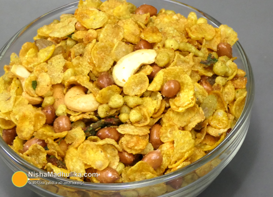 Corn Flakes mixture | Cornflakes Chivda Recipe - Nishamadhulika.com